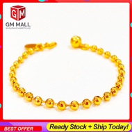 Cop 916 Emas Bangkok Emas Korea GM Mall Kid Bracelet - Gelang Tangan Budak Biji Sawi Gold Plated (EK-2209-6)