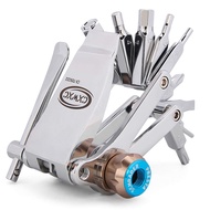 Bike Tool Mini 16 in 1 Multi-Tool - Chain Tool/Torx/Hex/Screwdriver Bicycle Multitool Kit - Cycling 