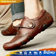 BLZ X ALBERTO - SEPATU PRIA CASUAL KULIT SAPI- SLIP ON PESTA COWOK - PENTOPEL LAKI-LAKI KONDANGAN