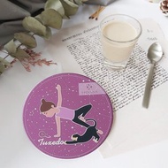 【EPOCHSIA 夏潮】陶瓷寵物吸水杯墊- 奶牛