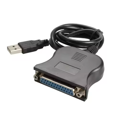 USB DB25 25Pin Male to Female Printer Parallel Port IEEE 1284 LPT Adapter Converter Cable Cord Paral