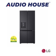 LG GF-F5885EP  571L 4 DOOR FRIDGE FRENCH DOOR  3 TICKS  ESSENCE MATTE BLACK  W835xH1777xD736MM  2 YE