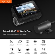 70mai A800S 4K Dash Cam Rear Cam Dual Vision Global Version A800 Adas Parking GPS Built in