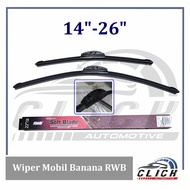 Wiper Mobil Banana RWB / Wiper Mobil Banana Frameless RWB Original