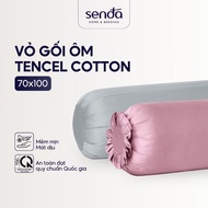 Tencel Cotton Lotus Stone Home Bedding Silk Pillowcase 70x100 35x100, premium solid color, pillowcas
