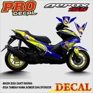 AEROX 155 STICKER DECAL | Real madrid aerox decal | DECAL AEROX NARUTO | AEROX 031 DECAL