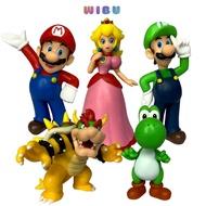 Mario Dwarf Mushroom Model - Collection of characters from Mario - Peachette + Bowser + Yoshi + Mari