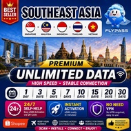 Southeast Asia eSIM | Malaysia Singapore Thailand Indonesia Vietnam | 1-30 Days | 500MB-3GB/Day High