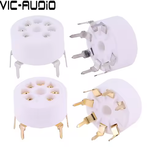 Ceramic 7PIN Tube Socket GZC7-Y-B PCB Board For EC92 6J1 6J4 6J5 6A2 6H2 1A2 6Z4 6X4 Vacuum Tube Amp