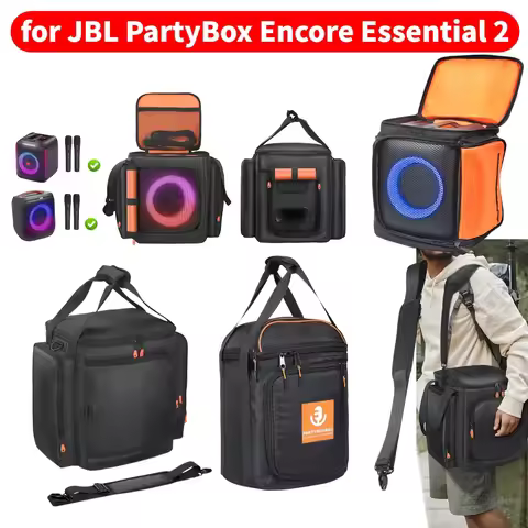 For JBL Partybox Encore Essential 2 Portable Protective Case Shockproof Portable Speaker Dust Case A