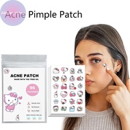 Alittlesetrtop 96pcs Hello Kitty Cat Repair Acne Patch Facial Skin Care Fade Blemishes Pimple Marks 