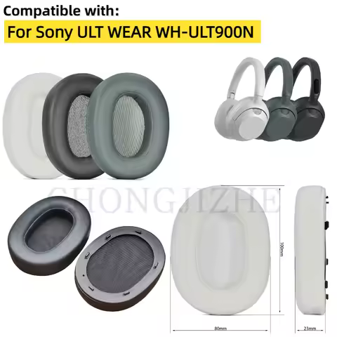 Ear Pads for Sony ULT WEAR WH-ULT900N Headphone Headset Memory Foam Ear Cushions High Quality