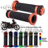 Aluminum Alloy Handlebar Grips Fits For SYM Sport Rider 125i Motorcycle Anti-slip Handle Rubber Styl