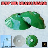 HIJAU LARGE STREET CAP E27 MINI GREEN WD CAP/ ALMINI ANTI-RUST HANGING GREEN WD CAP/
