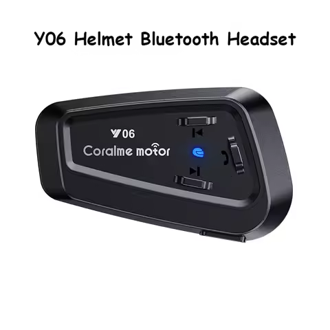 Y06 Motorcycle Helmet Bluetooth Headset IPX6 Waterproof Smart Noise Cancellation Bluetooth5.3 AI Voi