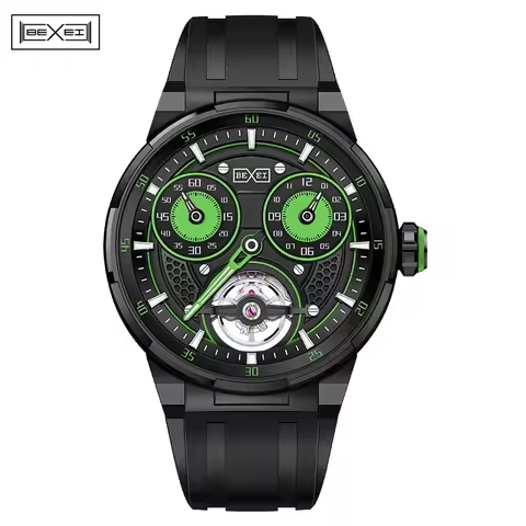 BEXEI 9171 Automatic Movement Mechanical Watches for man Sapphire Gradient Dial Skeleton Man Watch W