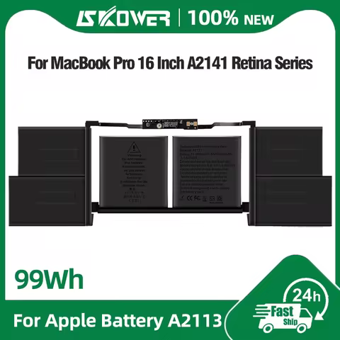 8790mAh A2113 Laptop Battery for Apple MacBook Pro 16 Inch A2141 Retina 2019 2020 EMC 3347 MVVL2 MVV