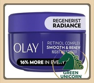 Olay Retinol Regenerist新生光采視黃醇保濕面霜|視黃醇去皺緊緻保濕晚霜|抗衰老乳霜|平滑及提亮精油|無香料|抗衰老面部精華|活肌再生A醇抗皺精華|抗皺乳霜|面霜精華|深層滋潤皮膚
