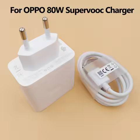 80W Original OPPO SuperVooc Charger EU US Fast Charging Adapter USB Type C Cable For OPPO Reno 13 12