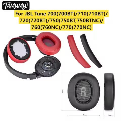 For JBL Tune 700(700BT)/710(710BT)/720(720BT)/750 Heaphones PU and Soft Memory Foam Top Headband and