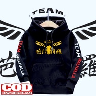 jaket hoodie Valhalla/jaket tokyo walhalla/jaket anime valhalla anak 2