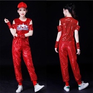 【悦悦吃货旗舰店 pbojez5hb2.my】 推荐！现代舞演出服女套装亮片上衣裤男跳舞衣服爵士舞舞蹈服啦啦队服装Moden dance pefomance costume fo omen, sequ