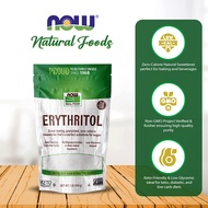 NOW Foods, Erythritol, Great-Tasting Sugar Replacement, Zero Calories, Low Glycemic Impact, 1 lb (45