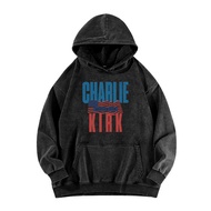 COD Commemorative Charlie Kirk (Charlie Kirk) Letter Oversized Fashion Men Women Daily Casual Hoodie