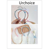 [READY STOCK] Frozen Elsa Anna Crown Headband Elsa Hair Wigs Hairband Crown Elsa Hair Accessories He