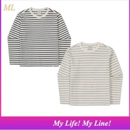 K-FASHION Snow Peak  Sorona W Striped Long Sleeve T-Shirt -S26SWF-TL69