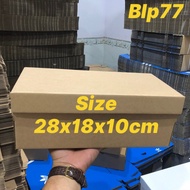 COMBO of 5 brown women's shoe boxes size 28x18x10cm