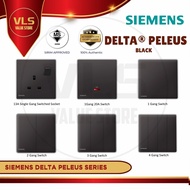 Siemens Delta Peleus Switch & Socket 【Black Colour】