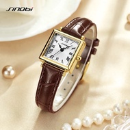 New Arrival SINOBI Top Luxury Women's Quartz Watches Fashion Design Ladies Wristwatches Elegant Square Case Best Female Clock SYUE