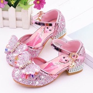Girls Fashion Sandals Glitter Rhinestones Close Toe Party Princess Sandals Party Wedding Flower Girl