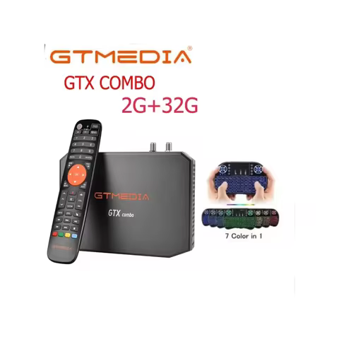 GTMEDIA GTX Combo 2G+32G BT4.1 Amlogic S905X3 Android 9.0 DVB-S2X/T2/C2 ATSC-T ISDB-T Satellite TV R