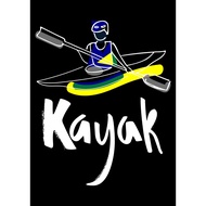 T-Shirt Kayaking Kayak Canoe Outrigger Dugout Pirogue Bidarka Coracle Piragua Waka Bladed Paddle Wat