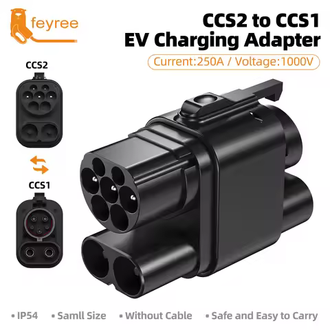 feyree CCS2 to CCS1 Adapter DC Fast EV Charging Adapter From CCS2 to CCS1 EV Charger CCS2 to CCS1 fo