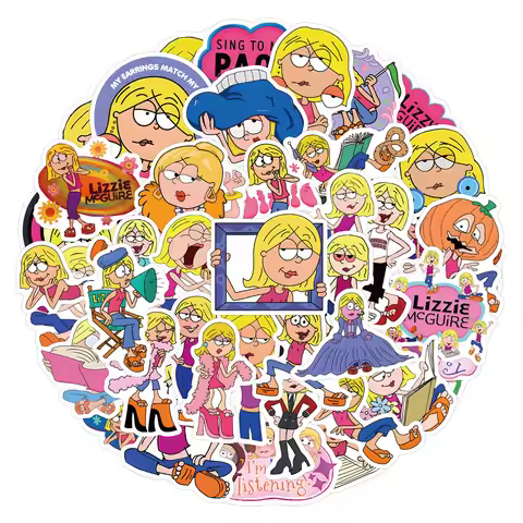 10/30/55pcs Lizzie Mcguire Anime Stickers Cute Cartoon Girl Decals Scrapbooking Suitcase Phone Case 
