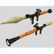 BAZOKA PAPERCRAFT BAZOOKA ROCKET PAPER CRAFT PUZZLE ROCKET RPG LAUNCHER