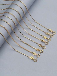 A通用堆疊鏈條項鍊925純銀黃金極簡風格設計項鍊女士們珠寶和手錶精細的首飾類穿戴女朋友的禮物