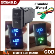Switch saklar tombol foglamp fog lamp toyota daihatsu universal besar 2 tombol dual dobel