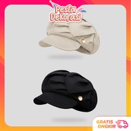 PARTY DECORATION T6597 Women's Beret Hat Women's Newsboy Style Beret Hat Octagonal Design Stylish Wo