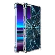 Case For Sony Xperia 5 II Digital Series 3D Anti-Shock Protection TPU [DG002]