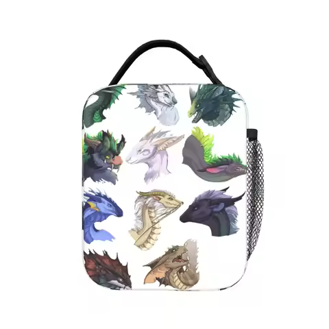 Monster Hunter Rise Insulated Lunch Bag Cooler Bag Lunch Container MHW Risemonster Tote Lunch Box Fo