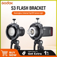 Godox S3 Bowens Mount Flash S-type Holder Bracket for Godox V100/V1Pro V860II/V860III TT350 AD300 AD