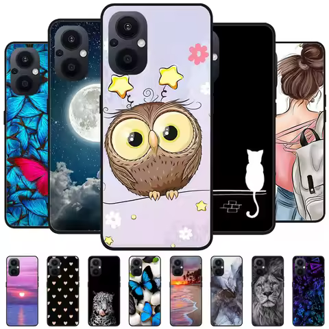 Case For OPPO Reno 7 8 Lite 5G Covers Soft Silicon Lion Wolf TPU Phone Cover for Oppo Reno7 Z 5G Ren