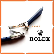 ROLEX STRAP ROLEX RUBBER WATCHTALI FULL SET 20MM BLUE NAVY