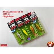 Rapala Countdown 01 03 Single Hook Lure CD01SH CD03SH Gewang casting trolling