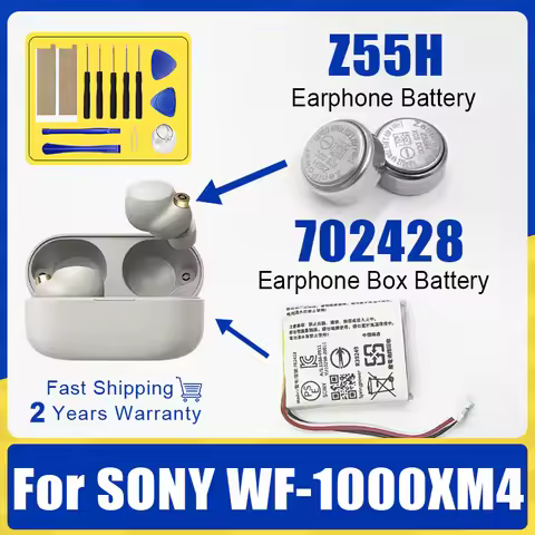 Brand-New ZeniPower Z55H 3.85V 70mAh Battery For SONY WF-1000XM4 1000XM4 XM4 Bluetooth Earbuds Heads