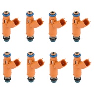 1 Set of 8 Fuel Injectors AJ82353 4526563 195500-4280 2W93-AA 452656 for 05-09 Land Rover LR3 4.4L V